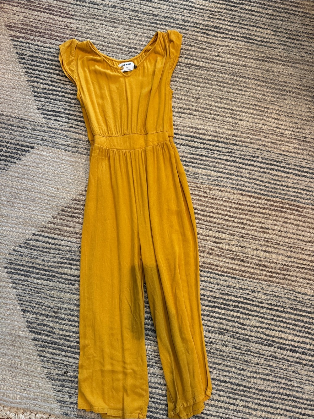 Old Navy Mustard Yellow Wide-Leg Jumpsuit
